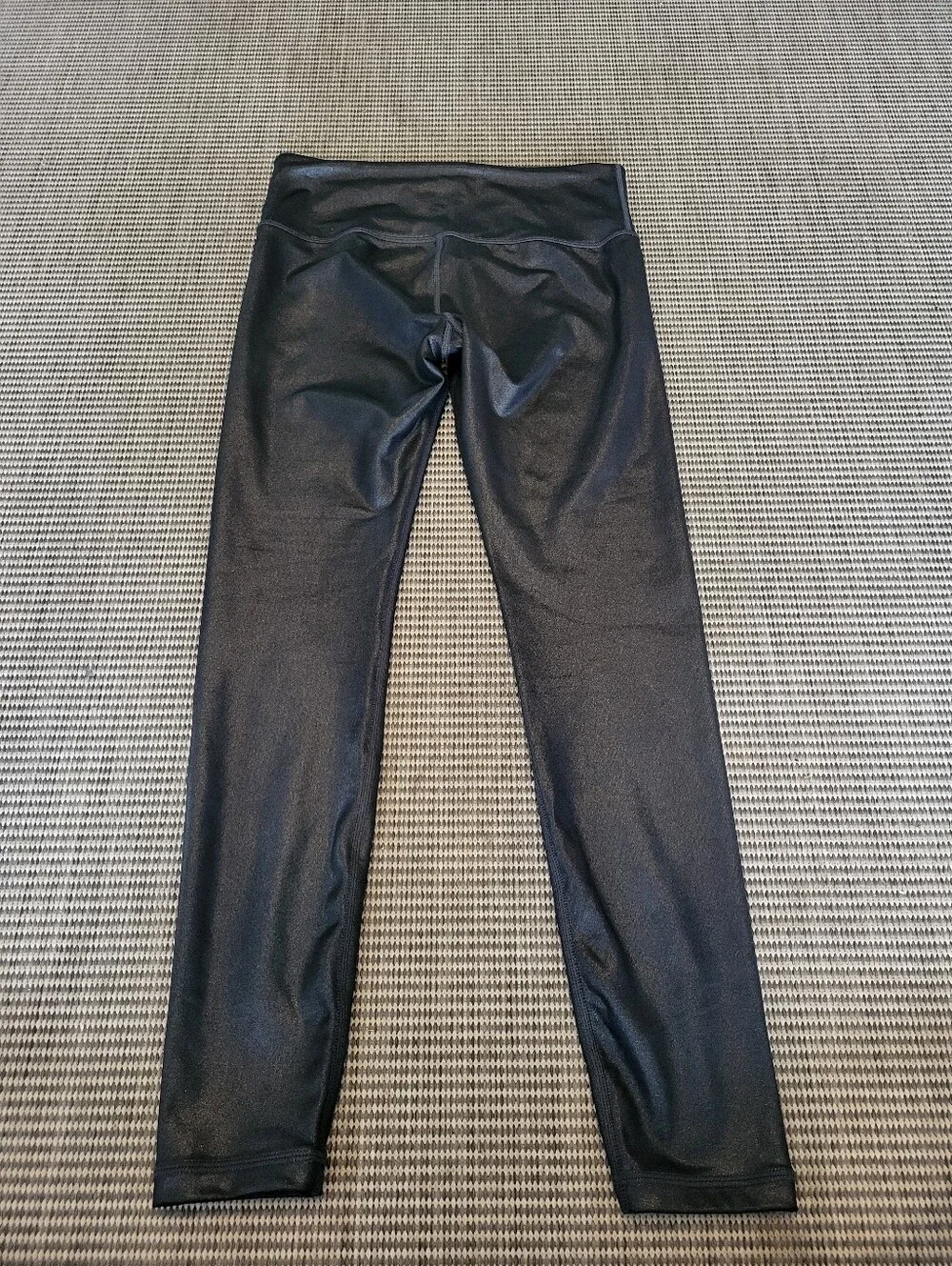 Athleta Elation Shimmer Tight Leggings XS Black Powervita High Rise